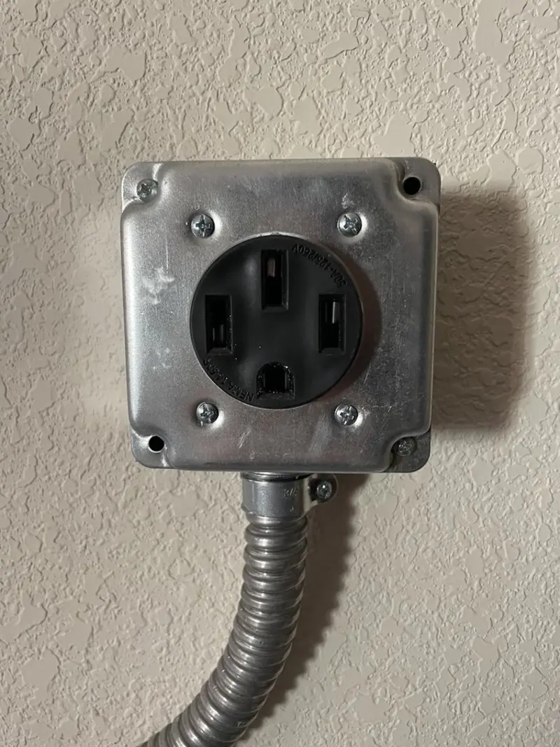 NEMA 14-50 outlet installed for Smart Home Electrical in Tabernacle